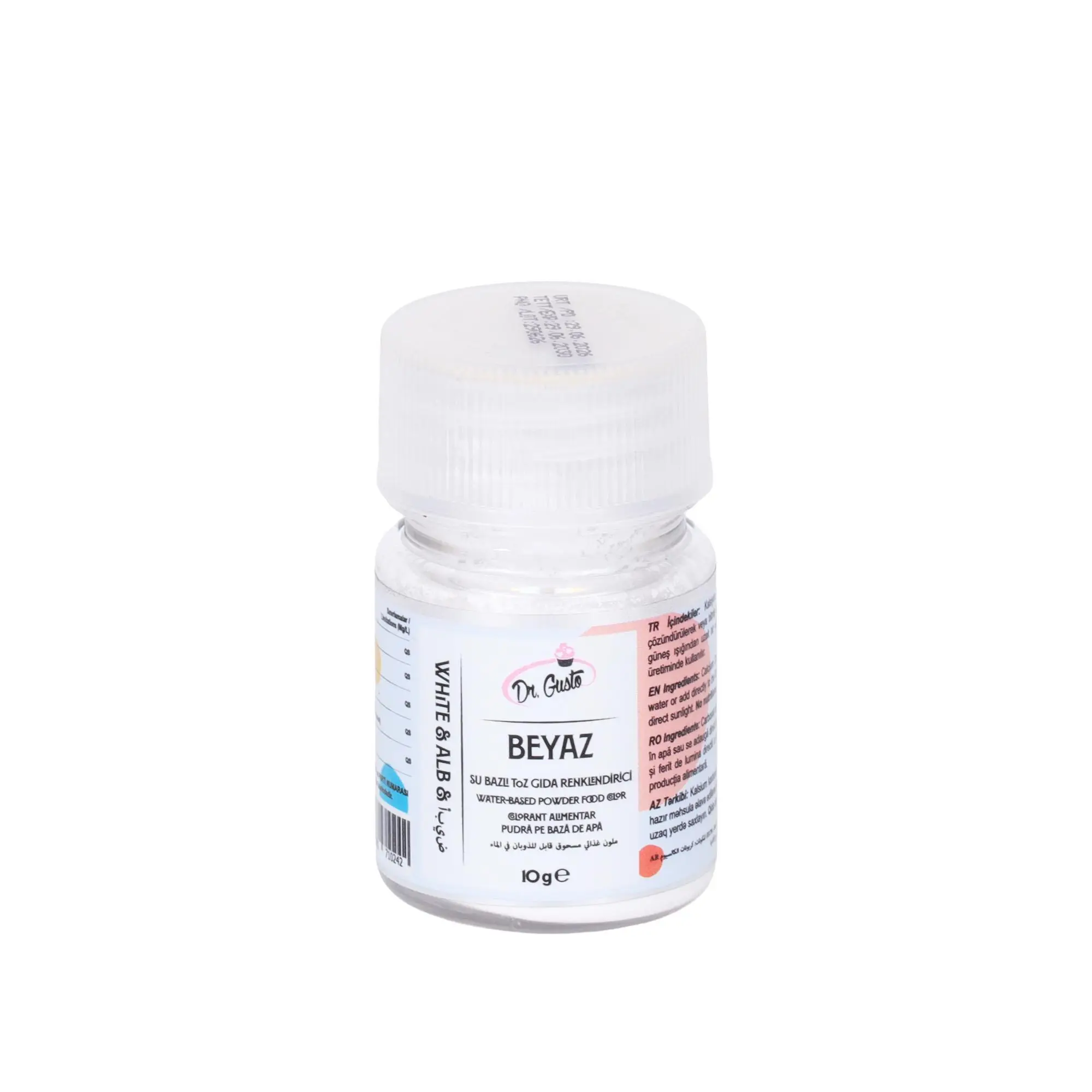Su Bazlı Toz Gıda Boyası 10 gr Beyaz