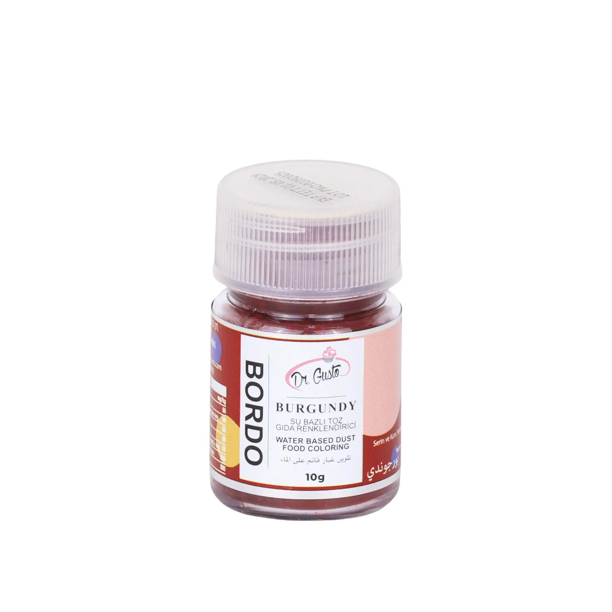 Su Bazlı Toz Gıda Boyası 10 gr Bordo