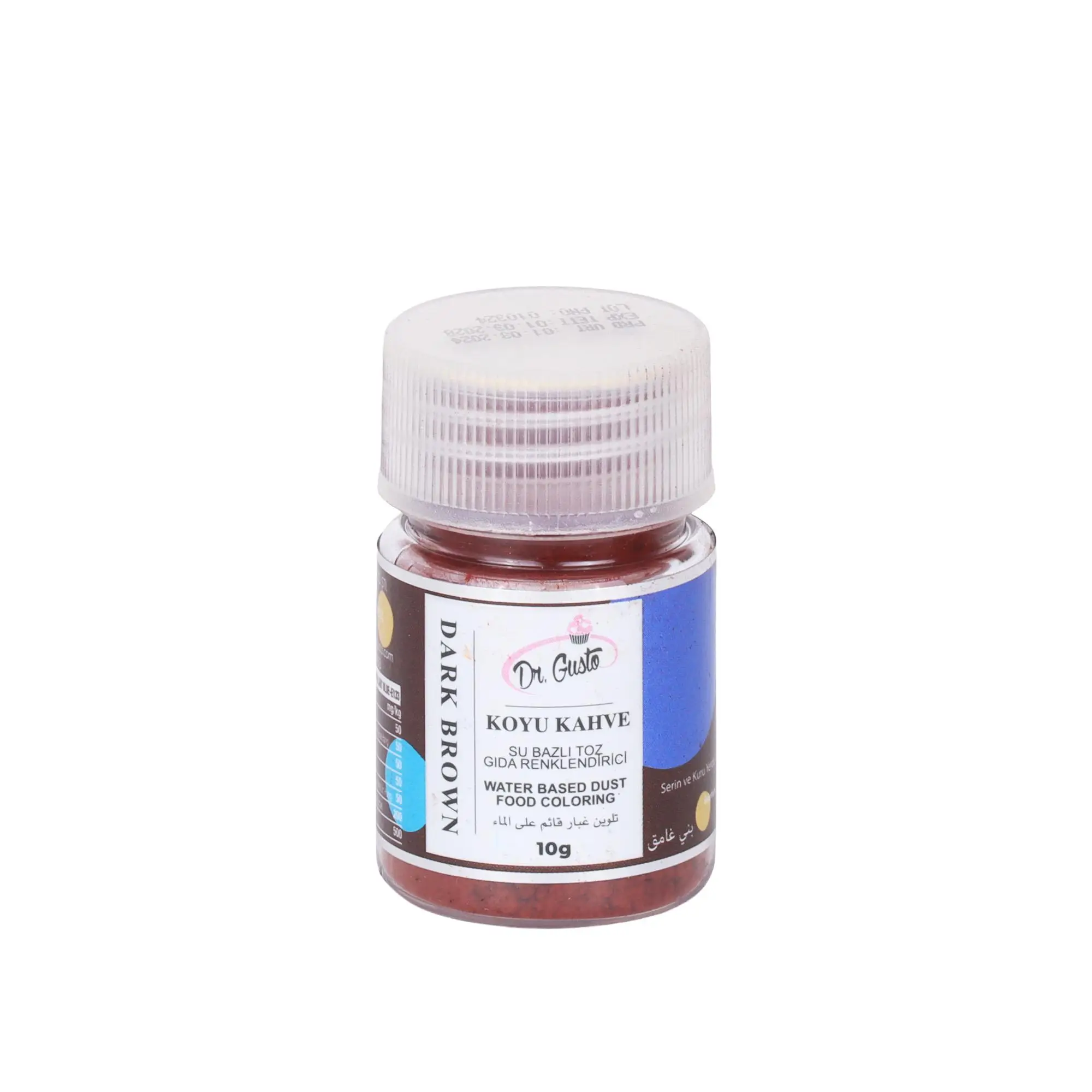 Su Bazlı Toz Gıda Boyası 10 gr Koyu Kahve