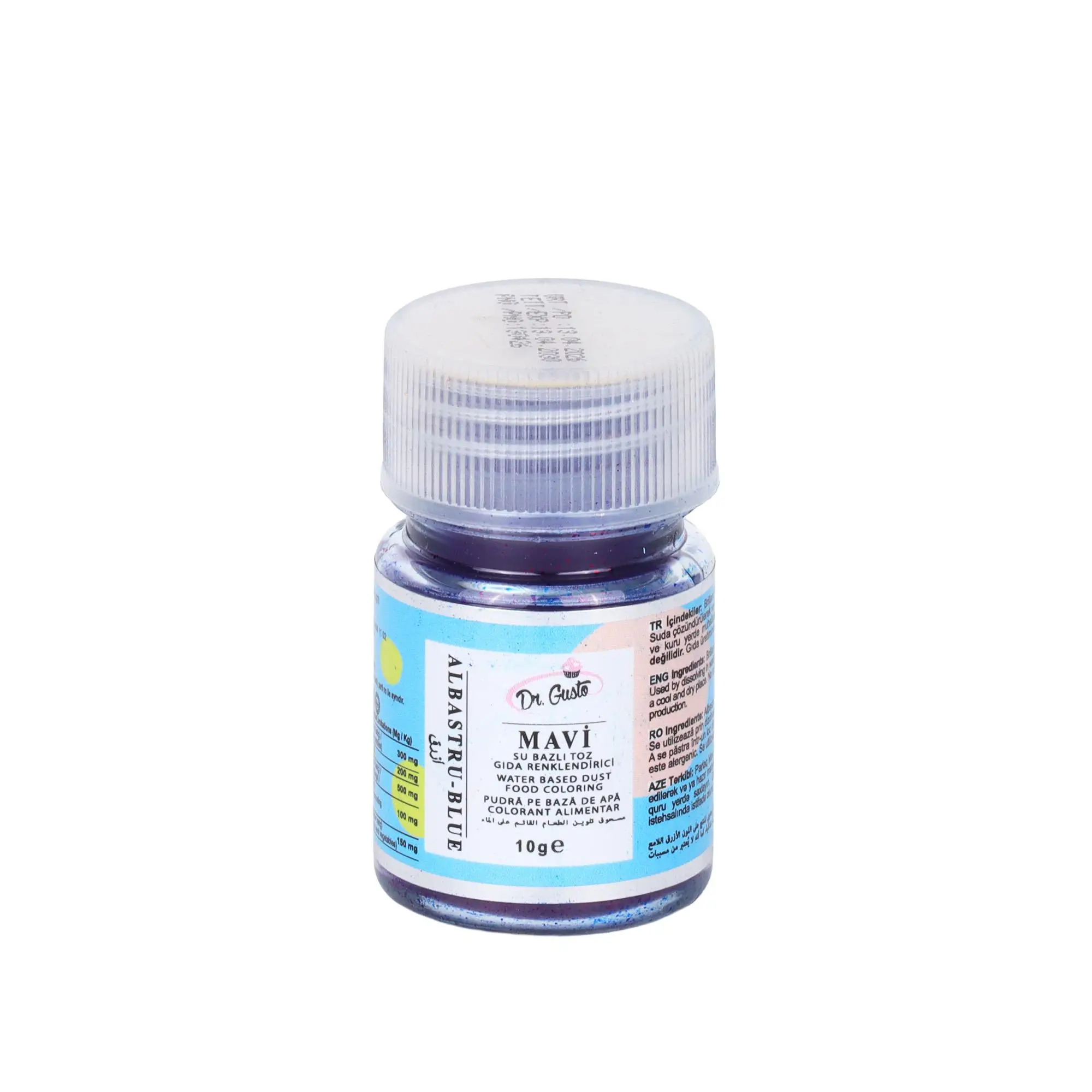 Su Bazlı Toz Gıda Boyası 10 gr Mavi