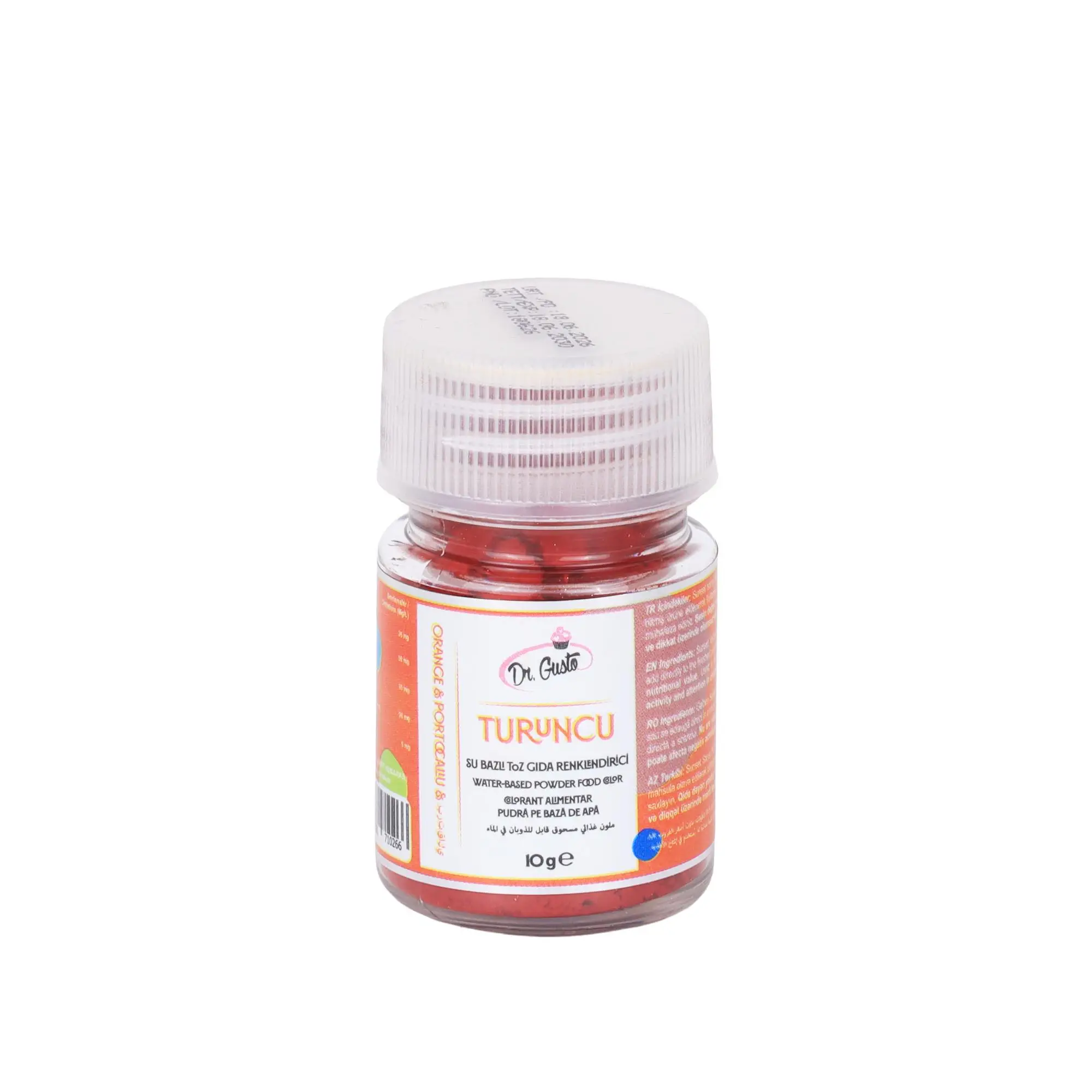 Su Bazlı Toz Gıda Boyası 10 gr Turuncu