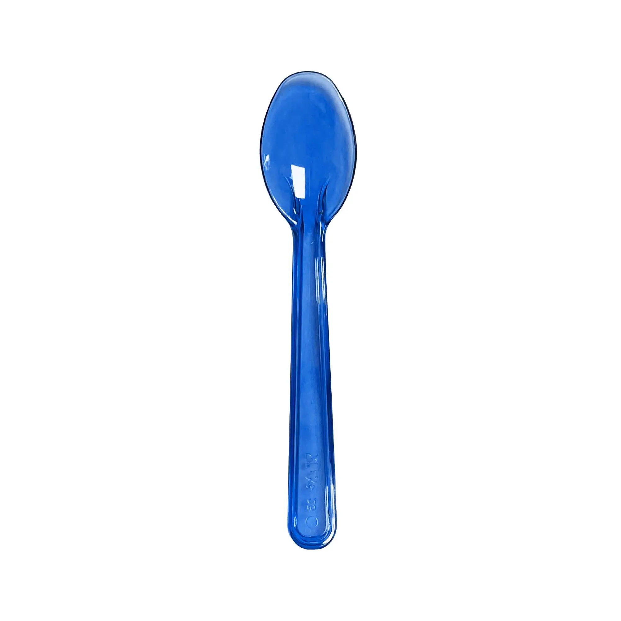 Tatlı-Dondurma Kaşığı Mavi (Transparan) 12,5cm - 50 Adet