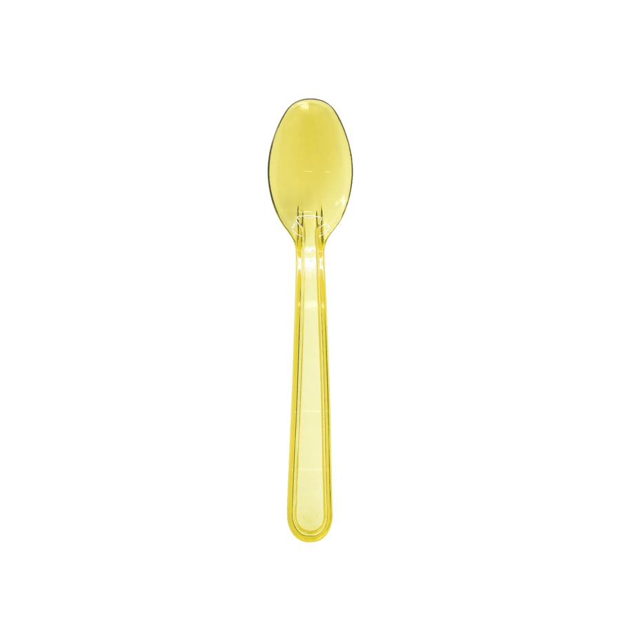 Tatlı-Dondurma Kaşığı Sarı (Transparan) 12,5cm - 50 Adet