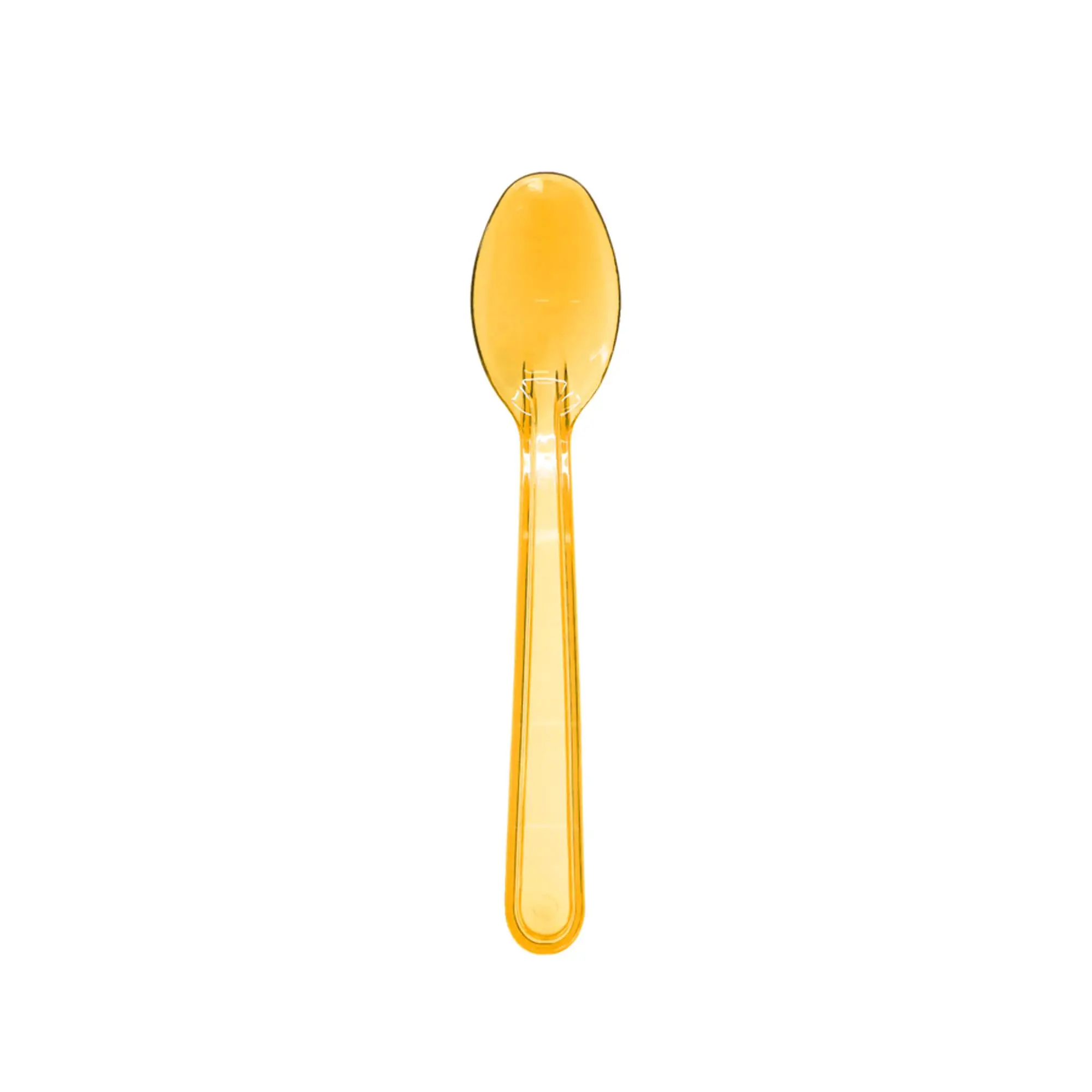 Tatlı-Dondurma Kaşığı Turuncu (Transparan) 12,5cm - 50 Adet