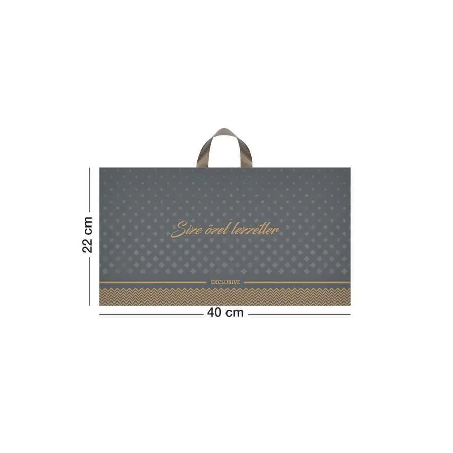 Tatlı Poşeti (Kulplu) 500 gr 40x22 cm - 50 Adet