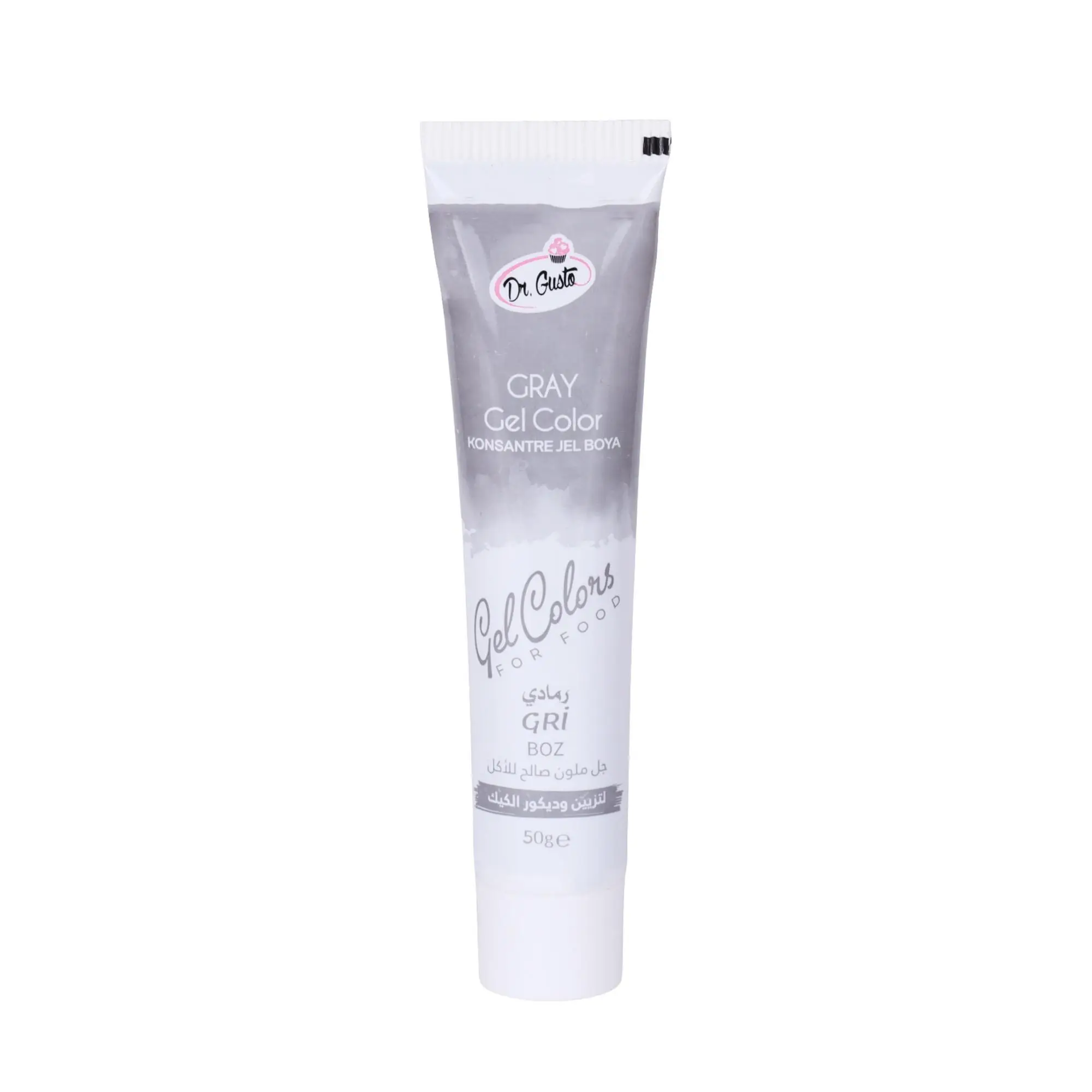 Tüp Jel Gıda Boyası 50 gr Gri