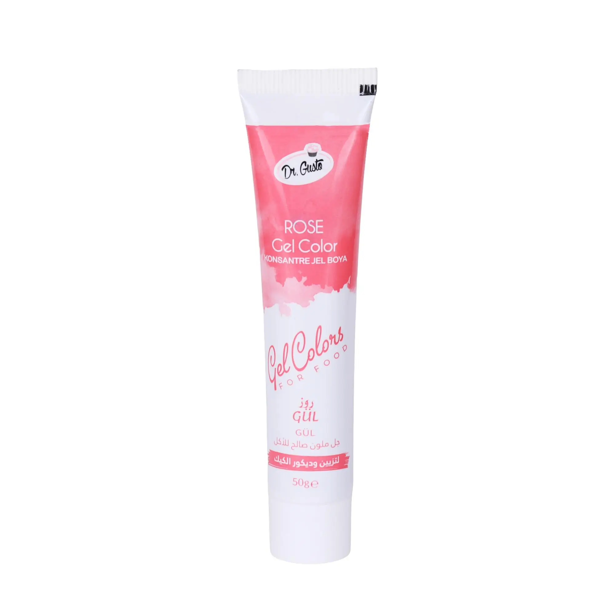 Tüp Jel Gıda Boyası 50 gr Gül Rengi