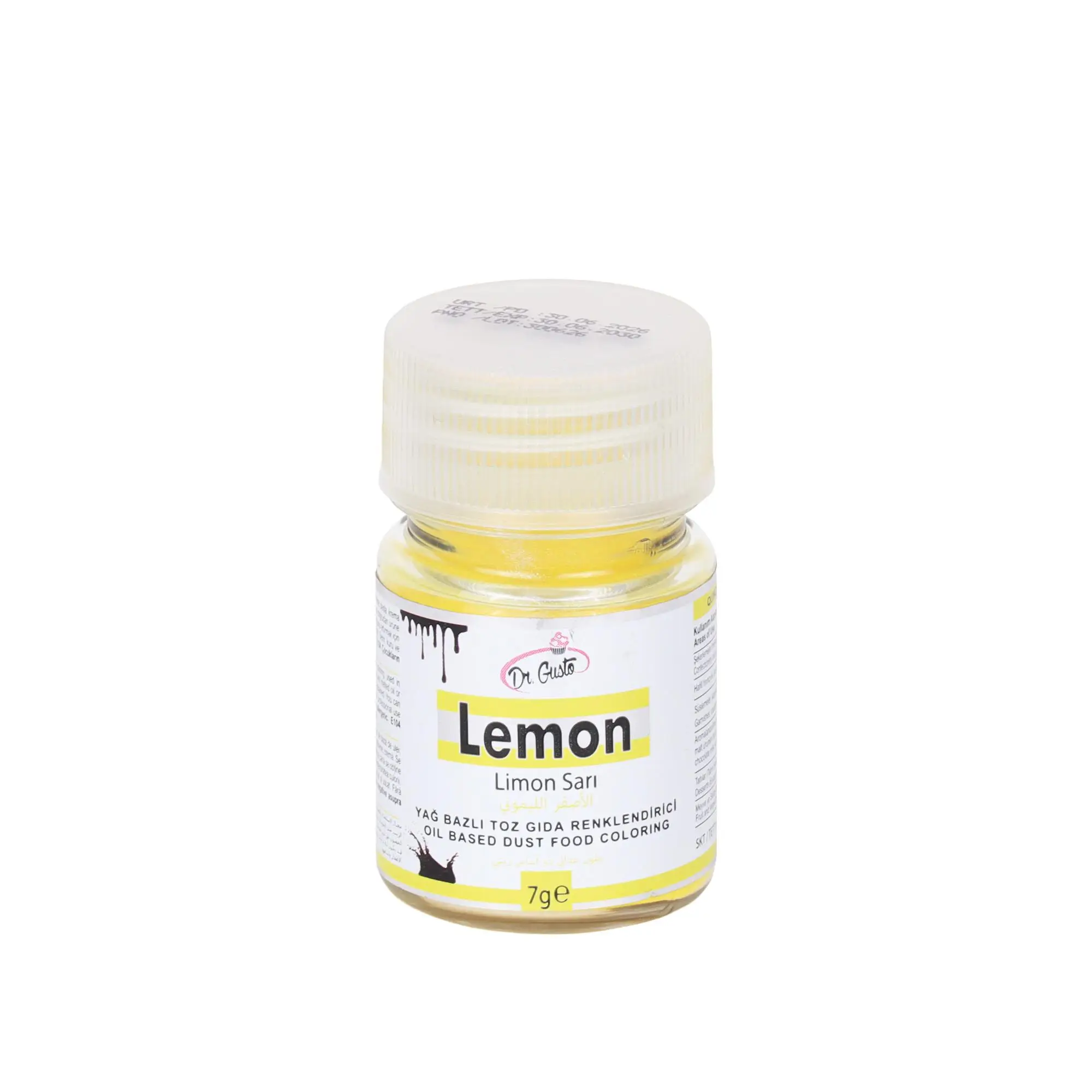 Yağ Bazlı Toz Gıda Boyası 7 gr Limon Sarı