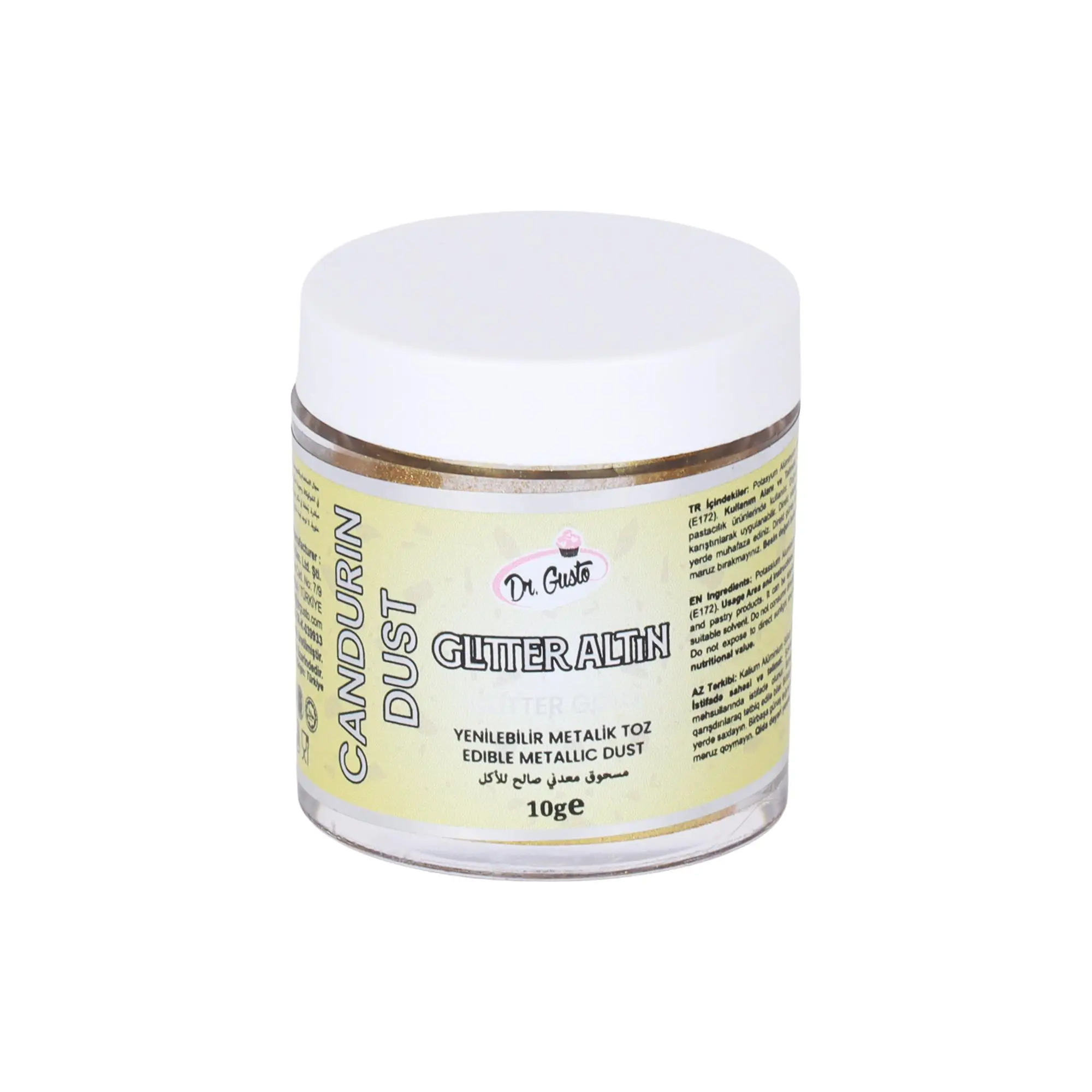 Yenilebilir Metalik Toz Boya 10 gr Glitter Altın