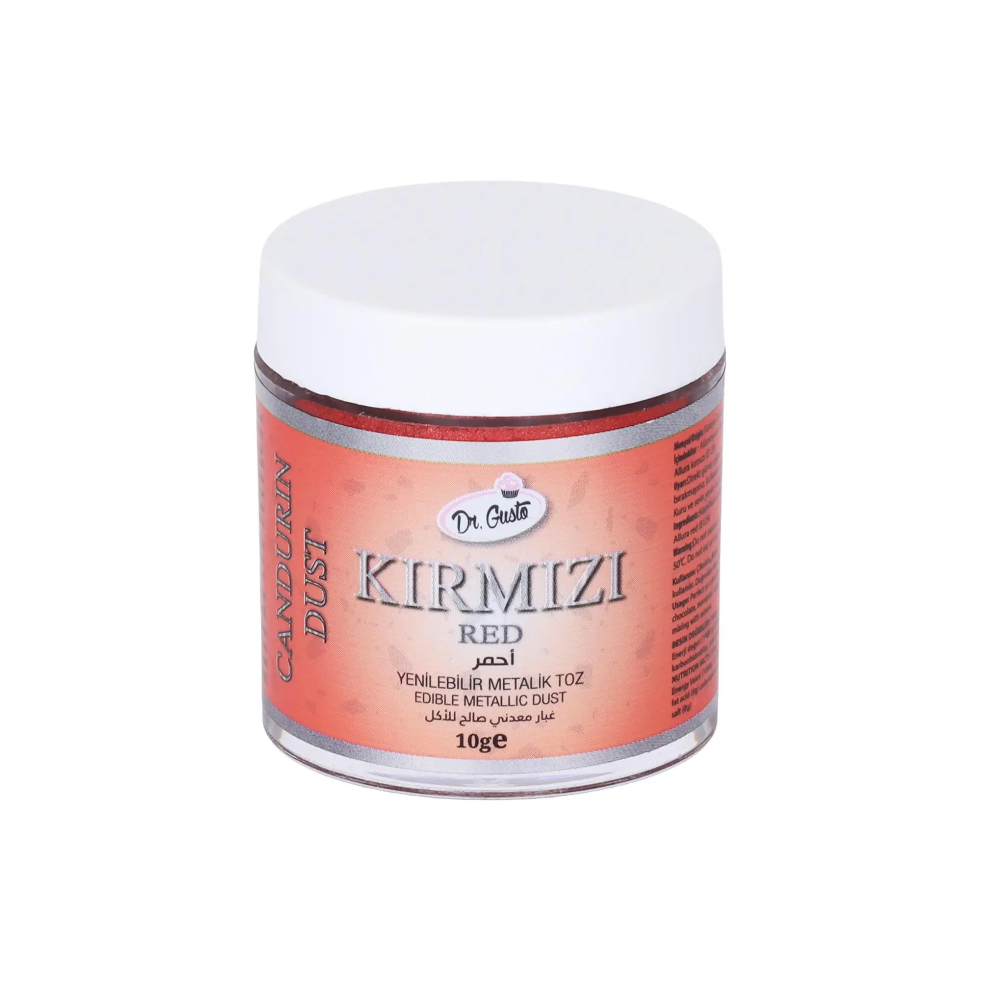 Yenilebilir Metalik Toz Boya 10 gr Kırmızı