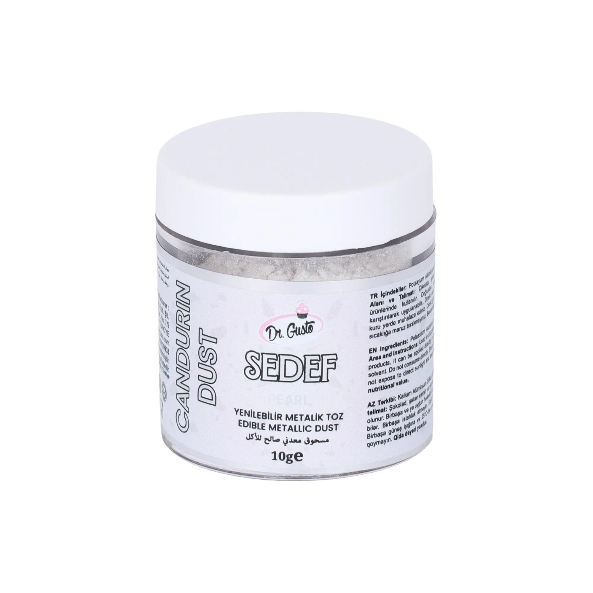 Yenilebilir Metalik Toz Boya 10 gr Sedef