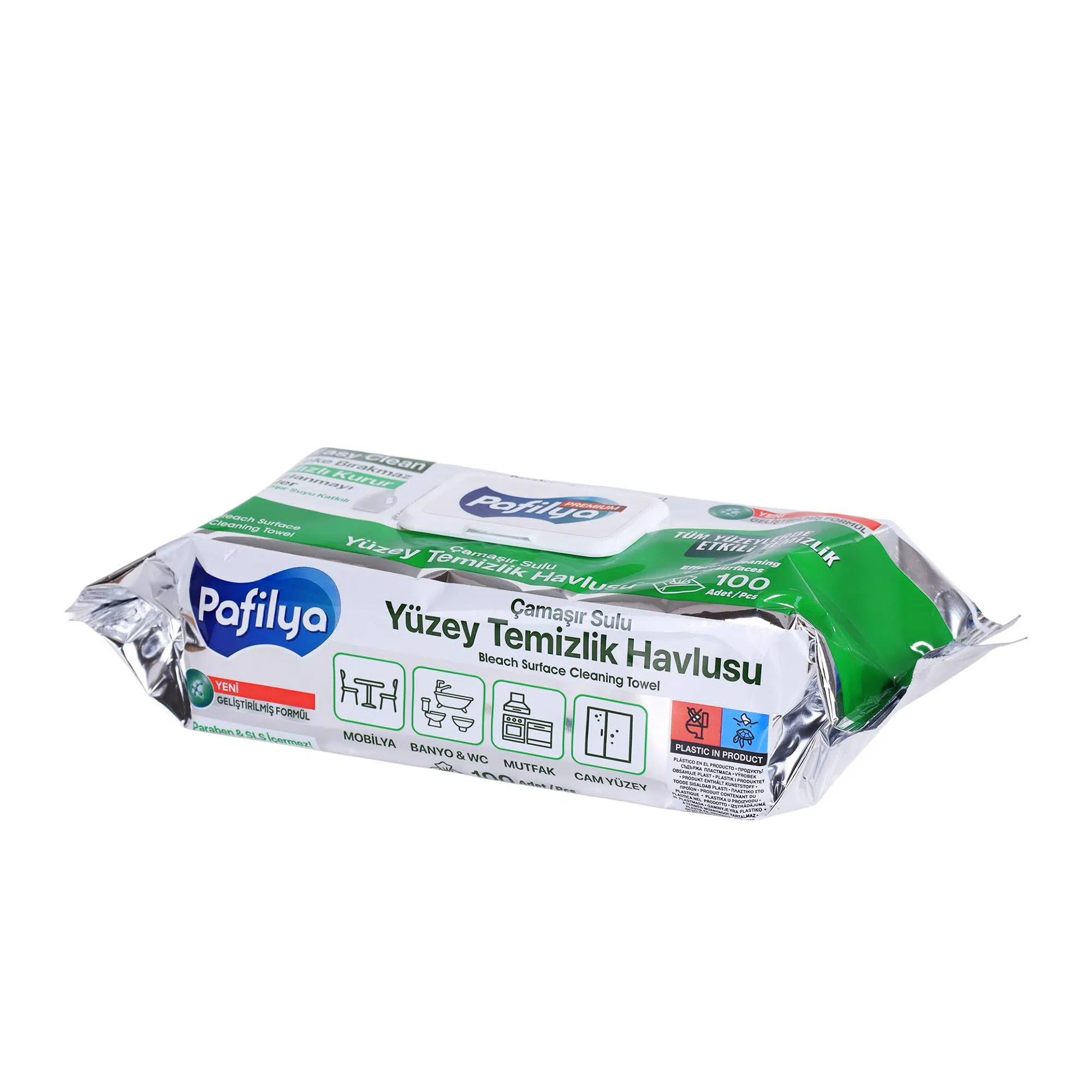 Yüzey Temizlik Havlusu Çamaşır Sulu 100 adet